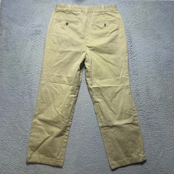 Gap Clean Cut Khaki Chinos Mens 32x30 Tan Cotton Straight Leg Pants - Picture 2 of 10